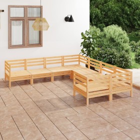 Gartenmöbel-Set 8-teilig aus massivem Kiefernholz von vidaXL, Gartensets - Ref: Foro24-3083244, Preis: 364,99 €, Rabatt: %