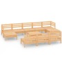 Gartenmöbel-Set 11-teilig aus massivem Kiefernholz von vidaXL, Gartensets - Ref: Foro24-3083369, Preis: 481,59 €, Rabatt: %