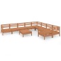 Garden furniture set 10 pieces solid honey brown pine wood by vidaXL, Garden sets - Ref: Foro24-3083262, Price: 537,55 €, Dis...