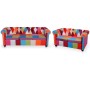 Conjunto de sofás Chesterfield 2 piezas tela de vidaXL, Sofás - Ref: Foro24-278215, Precio: 862,28 €, Descuento: %