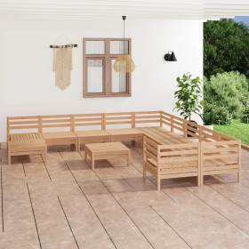 Gartenmöbel-Set 12-teilig aus massivem Kiefernholz von vidaXL, Gartensets - Ref: Foro24-3083319, Preis: 524,99 €, Rabatt: %