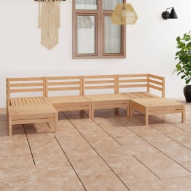 Gartenmöbel-Set 6-teilig aus massivem Kiefernholz von vidaXL, Gartensets - Ref: Foro24-3083334, Preis: 265,23 €, Rabatt: %