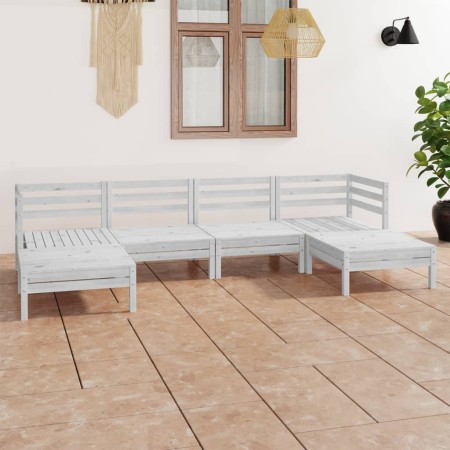 Garden furniture set 6 pieces solid white pine wood by vidaXL, Garden sets - Ref: Foro24-3083335, Price: 297,99 €, Discount: %