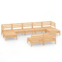 Garden furniture set 9 pieces solid pine wood by vidaXL, Garden sets - Ref: Foro24-3083354, Price: 430,25 €, Discount: %