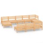 10-piece solid pine wood garden furniture set by vidaXL, Garden sets - Ref: Foro24-3083364, Price: 432,48 €, Discount: %