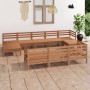 Set de muebles de jardín 10 pzas madera maciza pino marrón miel de vidaXL, Conjuntos de jardín - Ref: Foro24-3083387, Precio:...