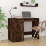 Smoked oak plywood desk with cabinet by vidaXL, Desks - Ref: Foro24-3185436, Price: 144,81 €, Discount: %