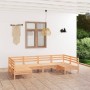 Garden furniture set 6 pieces solid pine wood by vidaXL, Garden sets - Ref: Foro24-3083394, Price: 269,73 €, Discount: %