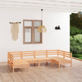 Garden furniture set 6 pieces solid pine wood by vidaXL, Garden sets - Ref: Foro24-3083394, Price: 269,99 €, Discount: %