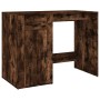 Smoked oak plywood desk with cabinet by vidaXL, Desks - Ref: Foro24-3185436, Price: 144,81 €, Discount: %