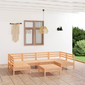 Garden furniture set 7 pieces solid pine wood by vidaXL, Garden sets - Ref: Foro24-3083399, Price: 298,99 €, Discount: %