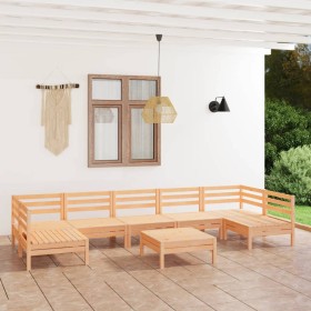 Garden furniture set 8 pieces solid pine wood by vidaXL, Garden sets - Ref: Foro24-3083409, Price: 361,96 €, Discount: %