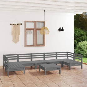 Gartenmöbel-Set 8-teilig aus massivem Kiefernholz von vidaXL, Gartensets - Ref: Foro24-3083411, Preis: 403,98 €, Rabatt: %