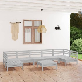 Garden furniture set 8 pieces solid pine wood by vidaXL, Garden sets - Ref: Foro24-3083410, Price: 403,99 €, Discount: %