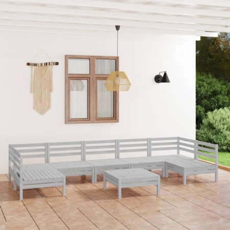 Garden furniture set 8 pieces solid pine wood by vidaXL, Garden sets - Ref: Foro24-3083410, Price: 403,64 €, Discount: %