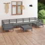 8-teiliges Gartenmöbel-Set aus massivem Zirbenholz von vidaXL, Gartensets - Ref: Foro24-3083531, Preis: 368,98 €, Rabatt: %