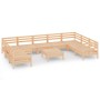 Garden furniture set 10 pieces solid pine wood by vidaXL, Garden sets - Ref: Foro24-3083539, Price: 448,78 €, Discount: %