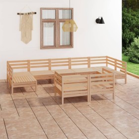 Gartenmöbel-Set 10-teilig aus massivem Kiefernholz von vidaXL, Gartensets - Ref: Foro24-3083479, Preis: 448,78 €, Rabatt: %