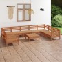 Garden furniture set 10 pieces solid honey brown pine wood by vidaXL, Garden sets - Ref: Foro24-3083542, Price: 537,55 €, Dis...