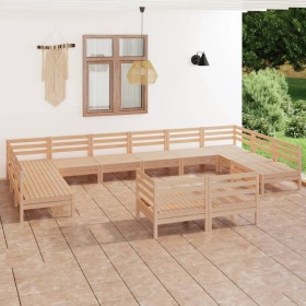 Garden furniture set 12 pieces solid pine wood by vidaXL, Garden sets - Ref: Foro24-3083494, Price: 584,04 €, Discount: %