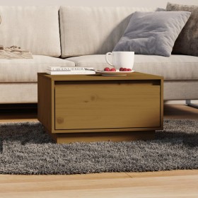 Solid honey brown pine wood coffee table 55x56x32 cm by vidaXL, Coffee table - Ref: Foro24-813408, Price: 64,09 €, Discount: %