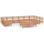 Garden furniture set 13 pieces solid pine wood honey brown by vidaXL, Garden sets - Ref: Foro24-3083462, Price: 649,60 €, Dis...