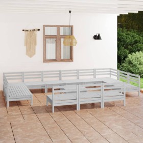 Garden furniture set 14 pieces solid white pine wood by vidaXL, Garden sets - Ref: Foro24-3083470, Price: 616,99 €, Discount: %