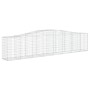 Gabion baskets 9 units arch shape iron 400x50x80/100 cm by vidaXL, Pots and planters - Ref: Foro24-3145950, Price: 1,00 €, Di...