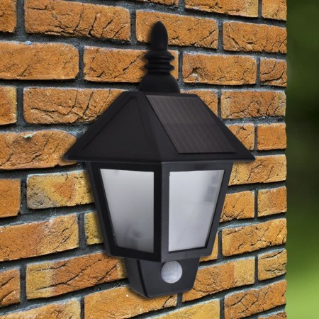 Lámpara de pared solar con sensor de movimiento de vidaXL, Iluminación de exterior - Ref: Foro24-41182, Precio: 21,84 €, Desc...