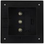 Lámparas solares de exterior LED cuadradas 6 uds 12 cm negro de vidaXL, Iluminación de exterior - Ref: Foro24-44468, Precio: ...