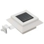 Lámparas solares de exterior LED cuadradas 6 uds 12 cm blanco de vidaXL, Iluminación de exterior - Ref: Foro24-44469, Precio:...