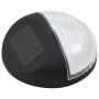 Lámparas solares LED de pared exterior 12 uds redondas negro de vidaXL, Iluminación de exterior - Ref: Foro24-44472, Precio: ...