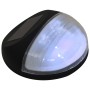 Lámparas solares LED de pared exterior 12 uds redondas negro de vidaXL, Iluminación de exterior - Ref: Foro24-44472, Precio: ...