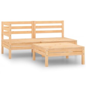 Garden furniture set 3 pieces solid pine wood by vidaXL, Garden sets - Ref: Foro24-806597, Price: 137,23 €, Discount: %