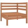 Set de muebles de jardín 3 pzas madera maciza pino marrón miel de vidaXL, Conjuntos de jardín - Ref: Foro24-806600, Precio: 1...