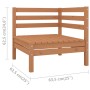 Garden furniture set 3 pieces solid honey brown pine wood by vidaXL, Garden sets - Ref: Foro24-806605, Price: 105,99 €, Disco...