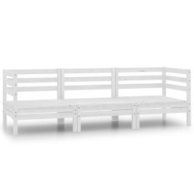 Garden furniture set 3 pieces solid white pine wood by vidaXL, Garden sets - Ref: Foro24-806608, Price: 132,56 €, Discount: %