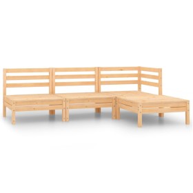 Gartenmöbel-Set 4-teilig aus massivem Kiefernholz von vidaXL, Gartensets - Ref: Foro24-806617, Preis: 184,99 €, Rabatt: %