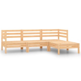 Juego de muebles de jardín 4 piezas madera maciza de pino de vidaXL, Conjuntos de jardín - Ref: Foro24-806622, Precio: 181,99...