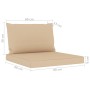 Set de muebles de jardín 3 piezas con cojines beige de vidaXL, Conjuntos de jardín - Ref: Foro24-3065026, Precio: 179,31 €, D...