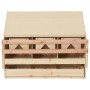 Chicken nesting box with 3 pine wood compartments 72x33x54 cm by vidaXL, Egg incubators - Ref: Foro24-170653, Price: 65,06 €,...