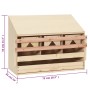 Chicken nesting box with 3 pine wood compartments 72x33x54 cm by vidaXL, Egg incubators - Ref: Foro24-170653, Price: 65,06 €,...