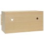 Chicken nesting box 3 compartments made of pine wood 72x33x38 cm by vidaXL, Egg incubators - Ref: Foro24-170654, Price: 58,42...