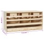 Chicken nesting box 3 compartments made of pine wood 72x33x38 cm by vidaXL, Egg incubators - Ref: Foro24-170654, Price: 58,42...