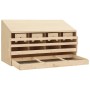 Chicken nesting box with 4 pine wood compartments 106x40x59cm by vidaXL, Egg incubators - Ref: Foro24-170657, Price: 88,81 €,...