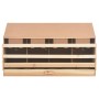 Chicken nesting box with 4 pine wood compartments 106x40x59cm by vidaXL, Egg incubators - Ref: Foro24-170657, Price: 88,81 €,...