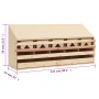 Chicken nesting box with 5 pine wood compartments 117x33x54cm by vidaXL, Egg incubators - Ref: Foro24-170659, Price: 87,02 €,...