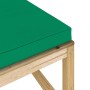 Garden footstool with green impregnated pine wood cushion by vidaXL, Modular outdoor sofas - Ref: Foro24-3065083, Price: 56,3...