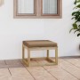 Garden footstool with green impregnated pine wood cushion by vidaXL, Modular outdoor sofas - Ref: Foro24-3065173, Price: 58,8...