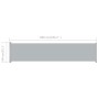 Ausziehbare Seitenmarkise für Terrasse grau 140x600 cm von vidaXL, Sonnenschirme - Ref: Foro24-313373, Preis: 82,75 €, Rabatt: %